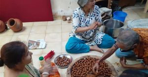 Durgotsab starts in Chennai with 100 coconut stalks