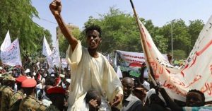 Pro military rule protest in sundn