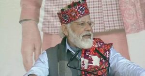 Modi demands at public meeting in Himachal Pradesh