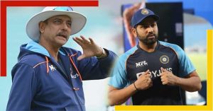 Ravi Shastri with Rohit Sharma