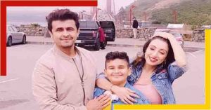 Sonu Nigam, a popular singer with Kovid and his family