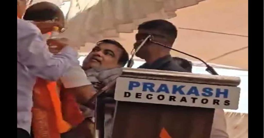 Nitin-Gadkari-Faints