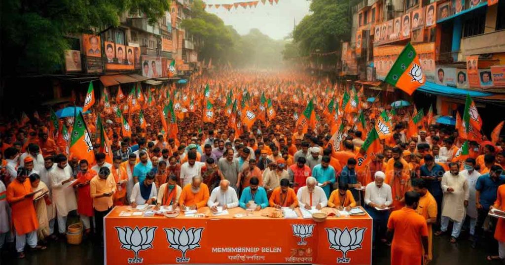 BJP Begins Bengal Membership Drive, Aims to Cover 60,000 Booths with '7 T Strategy