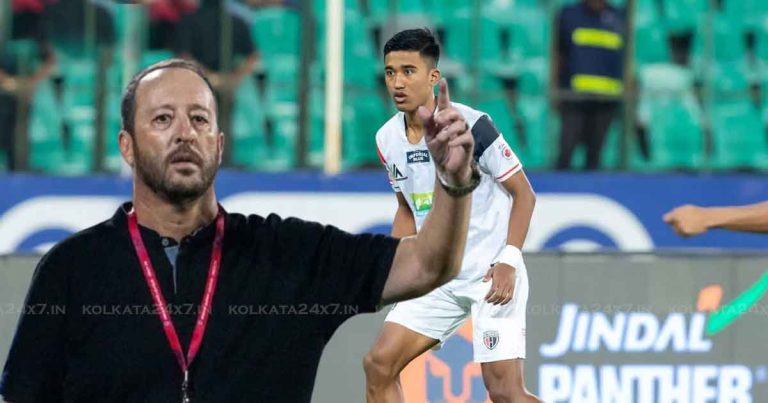 NorthEast United Coach Juan Pedro Benali Aims for ISL Glory with Emerging Talent Parthib Gogoi
