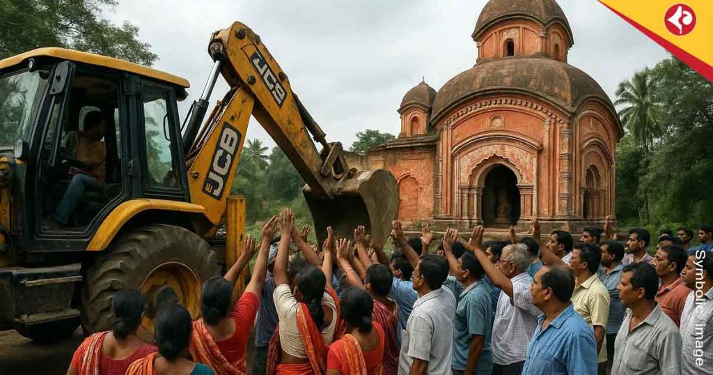 Mahishadal Temple Row: Public Outrage Stops Bulldozer in Purba Medinipur