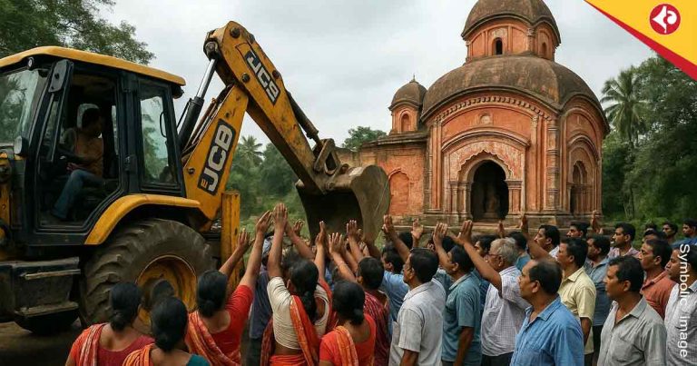Mahishadal Temple Row: Public Outrage Stops Bulldozer in Purba Medinipur