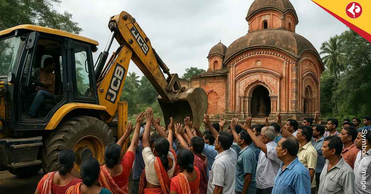 Mahishadal Temple Row: Public Outrage Stops Bulldozer in Purba Medinipur