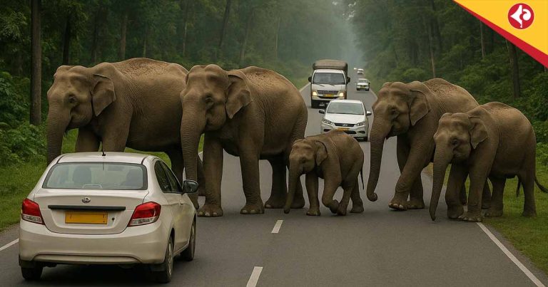 Alipurduar, Elephant Herd, Kartika Jungle, Alipurduar Road, Human-Elephant Conflict
