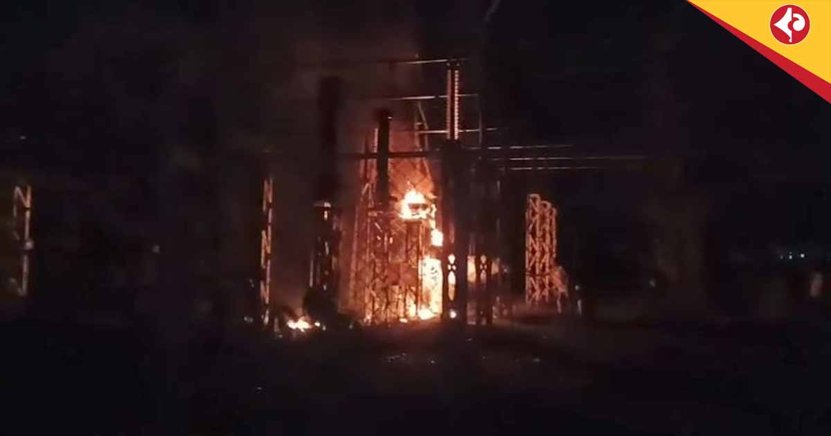 Massive Fire at Khagrabari Power Station Leaves Cooch Behar in DarknessKhagrabari power station fire