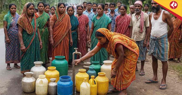 Jalpaiguri Banarhat Locals Demand Water, Threaten Administration Blockade