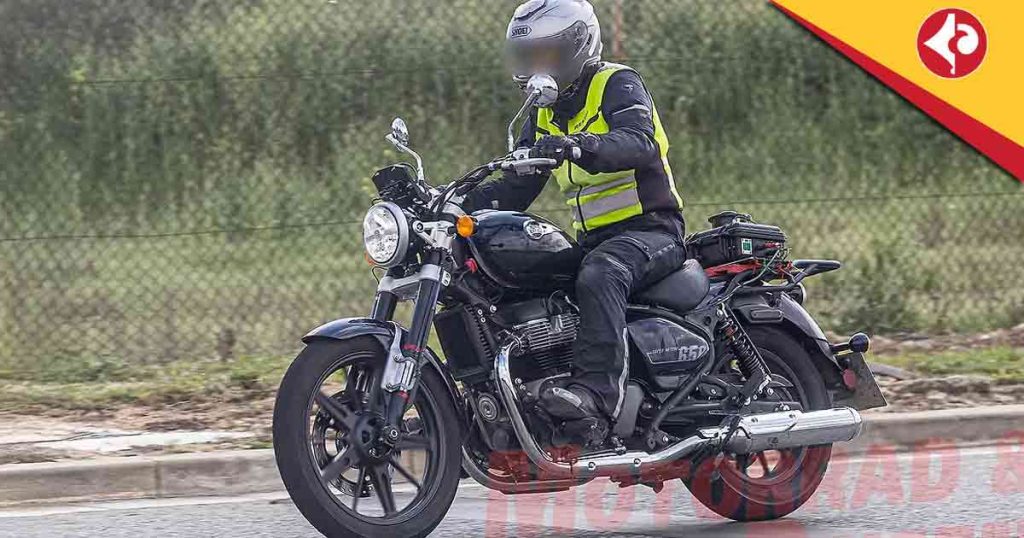New Royal Enfield Super Meteor 650 Spotted Testing